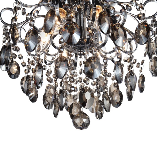 SL846.102.06 Люстра подвесная ST-Luce Темный хром/Тонированный черный E14 6*40W ОРЕЧИНИ