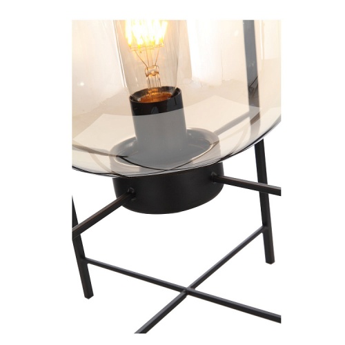 SL1050.505.01 Прикроватная лампа ST-Luce Черный/Коньячный E27 1*40W (из 2-х коробок) BURASCA