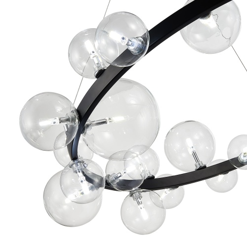 SL1165.403.24 Светильник подвесной ST-Luce Черный/Прозрачный G4 24*5W НЕКТОН