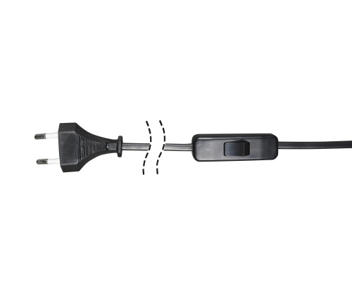 Шнур Kink Light с перекл черный(2м)(10шт в упаковке) A2300,19