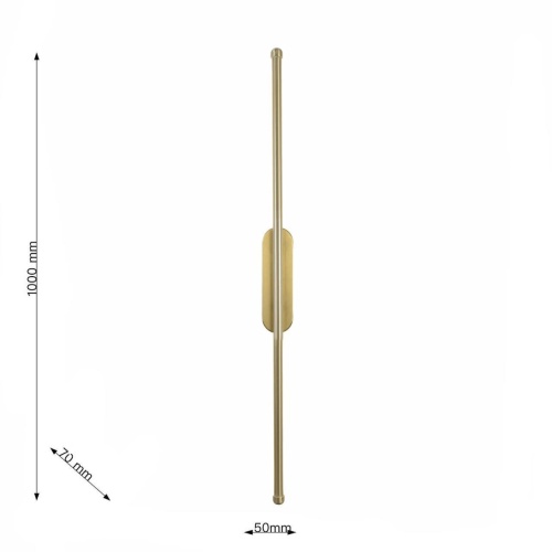Бра Favourite 3001-2W, настенный светильник, D35xW45xH1000, LEDx15W, 800LM, 3000K, included