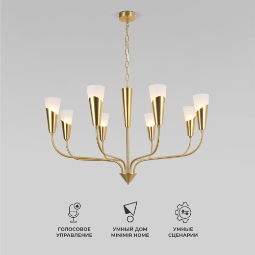 Подвесной светильник Eurosvet 60167/8 латунь Smart