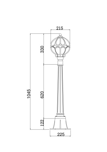 Ландшафтный светильник Outdoor O023FL-01G