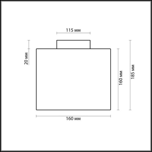 Настенно-потолочный светильник Odeon light Cross 2407/1C