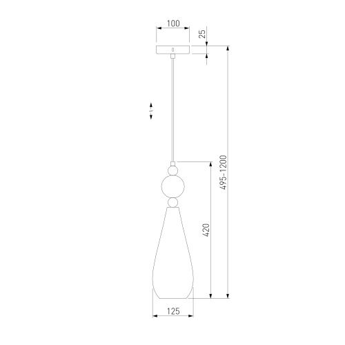 Подвесной светильник Eurosvet 50202/1 прозрачный
