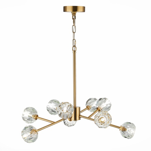 SL1166.303.09 Светильник подвесной ST-Luce Латунь/Прозрачный G9 LED 9*5W РОМАНО