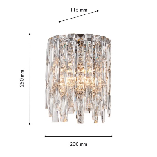Бра Favourite 4723-2W, настенный светильник, D115xW200xH250, 2xE14x40W, excluded