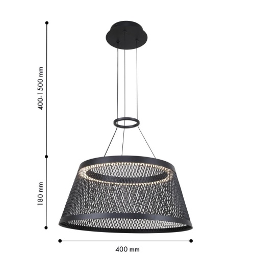 Подвесная люстра F-Promo 4739-4P, подвесная люстра, D400xH400/1500, LEDx10W, 800LM, 3000K, included