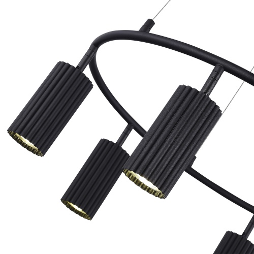 SL1213.403.06 Светильник подвесной ST-Luce Черный/Черный GU10 6*5W 4000K КЕНДО