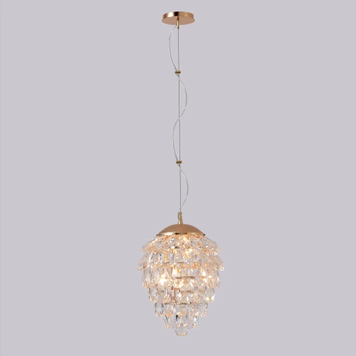 Светильник подвесной Crystal Lux CHARME SP4 GOLD/TRANSPARENT