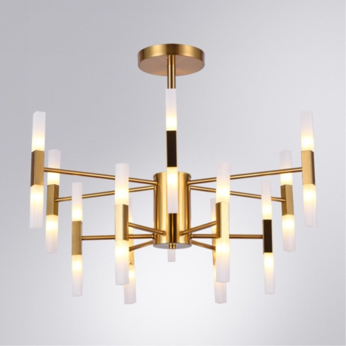 Люстра на штанге Arte lamp A7410PL-24PB СВЕТИЛЬНИК ПОТОЛОЧНЫЙ