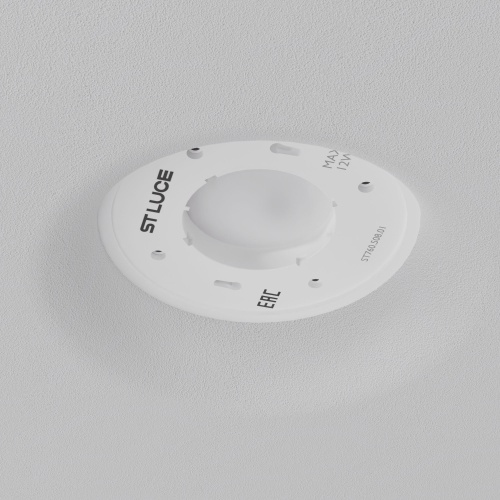 ST760.508.01 Св-к встр. в натяжной потолок  Белый, Серый GX53 1*12W 120 IP20 D110хH35мм220V Без ламп Встраиваемые светильники