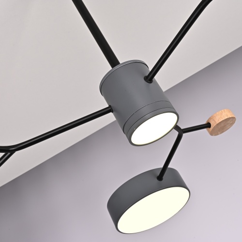 Люстра на штанге MEADE 4 lamps Grey 151685-26
