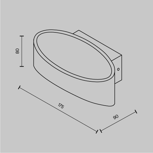 Настенный светильник (бра) Maytoni C806WL-L5B