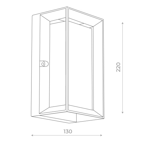 SL077.411.01 Светильник уличный настенный ST-Luce Черный/Белый LED 1*6W 3000K CUBISTA