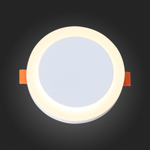 ST104.502.06 Светильник встраиваемый Белый LED 1*6W 3000K 468Lm Ra&gt;80 120° IP20 D110xH20 170-240V Встраиваемые светильники