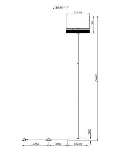 Торшер Moderli V10630-1F Gela