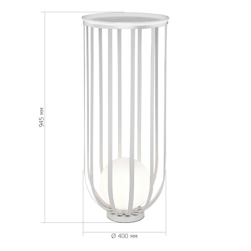 Уценка SL6129.505.01 Светильник напольный ST-Luce Белый/Белый E27 1*60W NORDIC