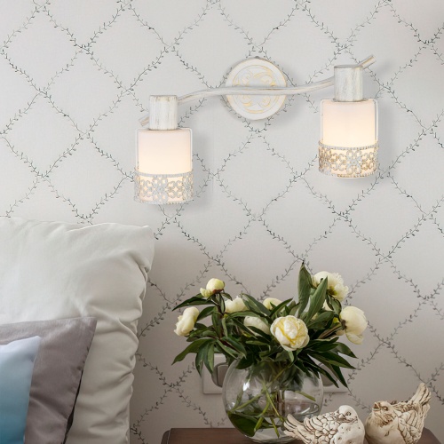 Настенный светильник Eurosvet 20025/2 белый с золотом