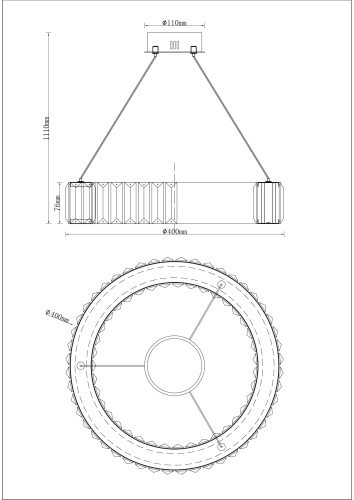 Люстра подвесная Moderli V9060-PL Columbia
