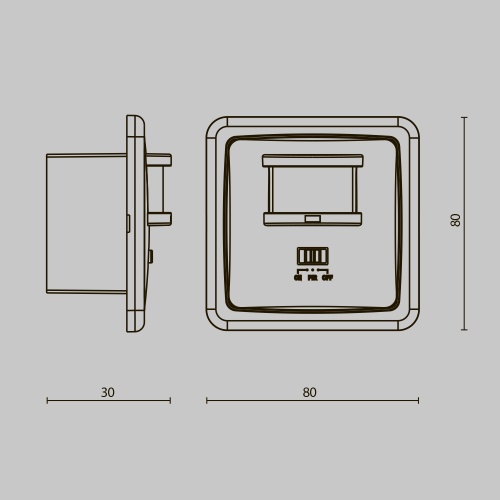 Датчики движения и освещенности Lighting control SI-02