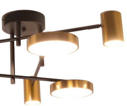 Люстра Kink Light димм. Рапис черный/бронза 07645-6D,19(20)