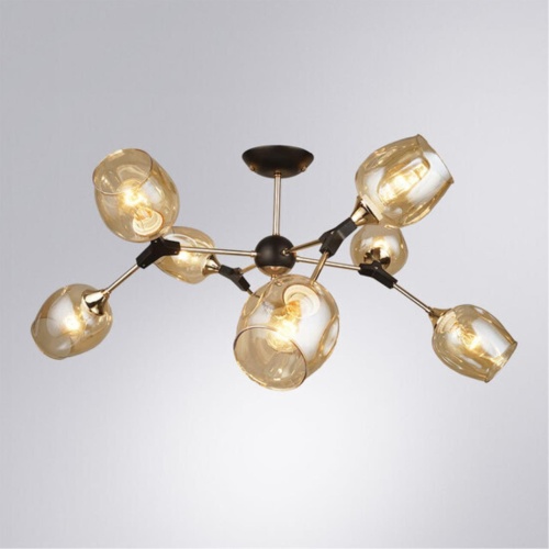 Люстра на штанге Arte lamp A4211PL-8BK СВЕТИЛЬНИК ПОТОЛОЧНЫЙ