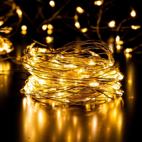 Гирлянда бытовая электрическая занавес Eurosvet 200-004 теплый белый