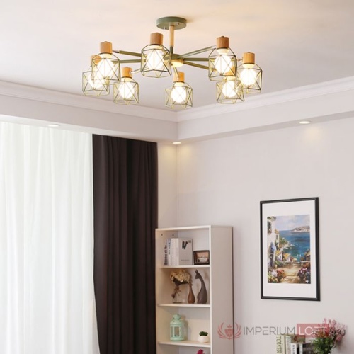 Потолочная Люстра Corf B3 Green 6 Lamps от Imperiumloft 189484-26