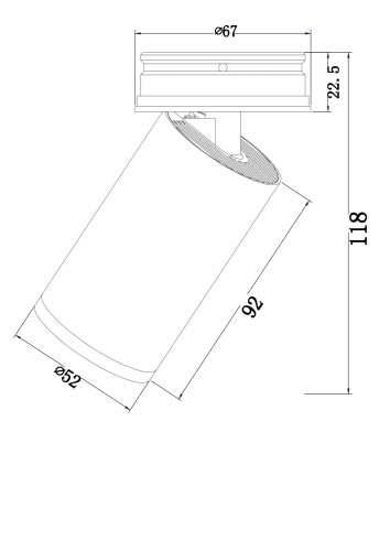 Потолочный светильник Technical C058CL-01W