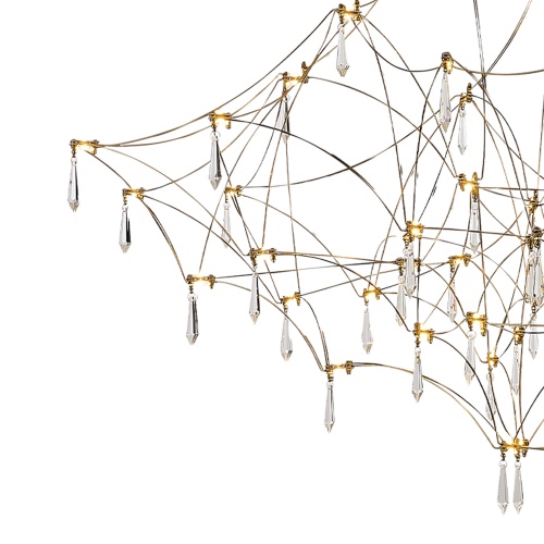 SL6601.213.114 Светильник подвесной ST-Luce Золотистый/Прозрачный LED 114*0,5W 3000K ГРАВЕТТА