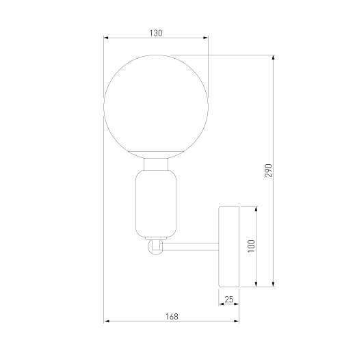Настенный светильник Eurosvet 50251/1 черный