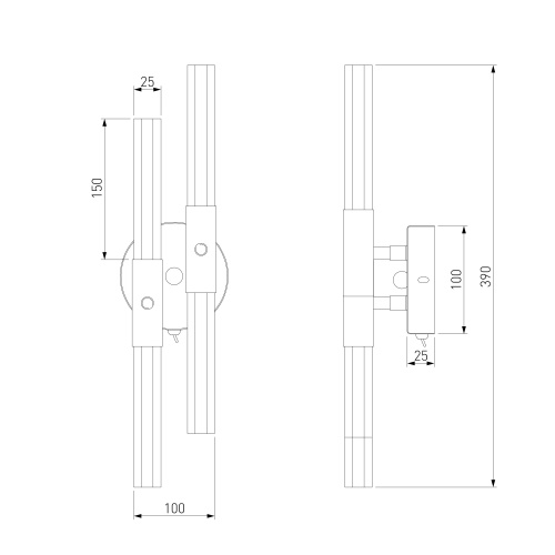 Настенный светильник Bogate's 558/4