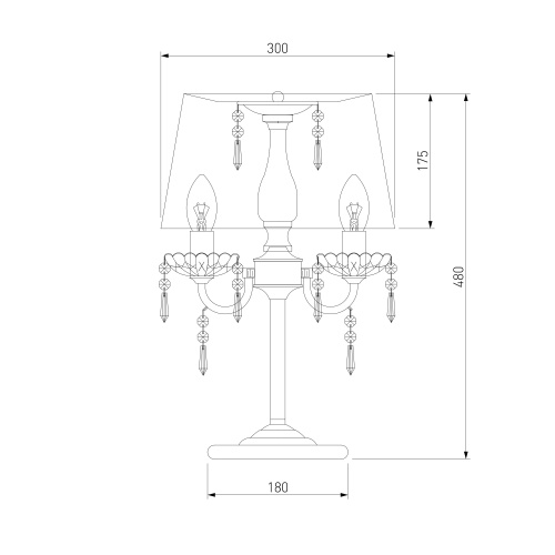 Настольный светильник Eurosvet 2045/3T хром/белый