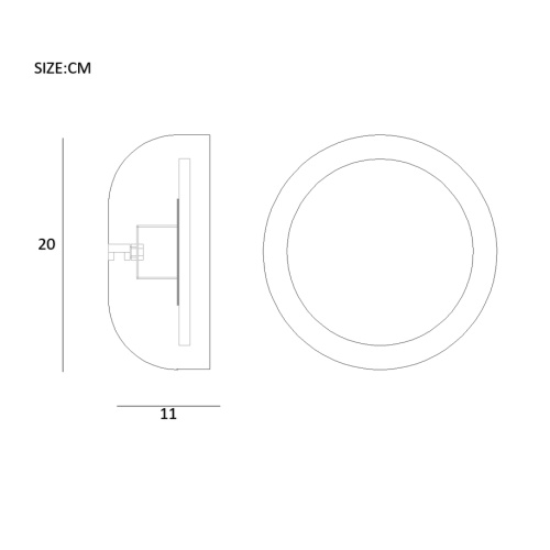 Бра LOKE D20 White 208721-26