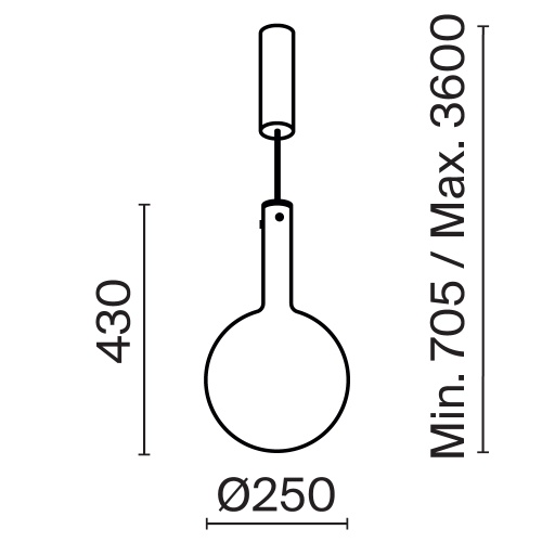 Подвесной светильник Maytoni MOD182PL-L6B3K