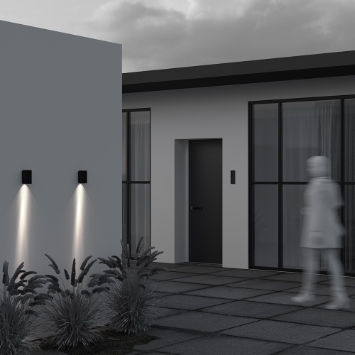 Уличный настенный светильник Outdoor O505WL-L3B3K