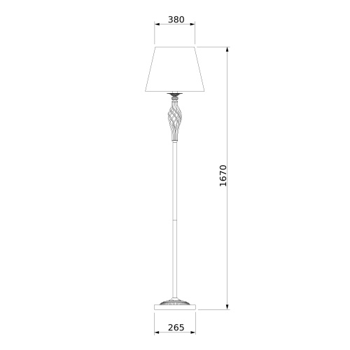 Напольный светильник Eurosvet 01003/1 античная бронза