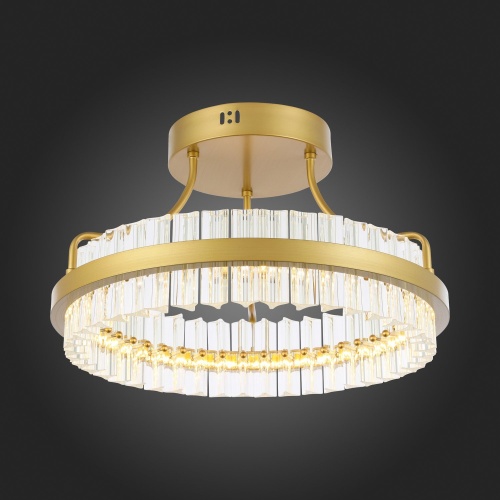 SL383.202.01 Светильник потолочный ST-Luce Матовое золото/Прозрачный LED 1*34W 3000K CHERIO