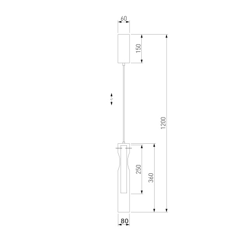Подвесной светильник графит Eurosvet 50253/1 LED