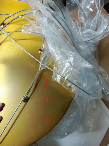 utsenka-SL6225.303.10 Светильник подвесной ST-Luce Латунь/Терракотовый, Белый LED 10*6,5W 3000K БРИК