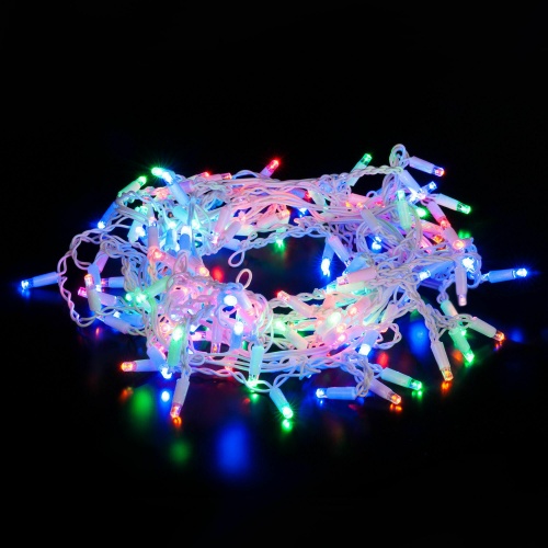 Гирлянда бытовая электрическая бахрома Eurosvet 100-101 мульти