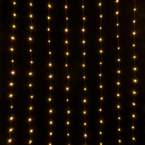 Гирлянда бытовая электрическая занавес Eurosvet 200-004 теплый белый