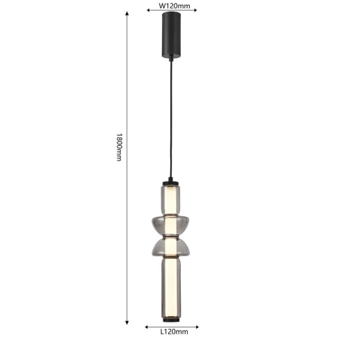Подвес Favourite 4456-1P, подвес, D120xH690/1080, LEDx24W, 3120LM, 4000K, included