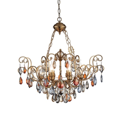 SL421.303.08 Люстра подвесная ST-Luce Бронза/Мульти E14 8*40W ВИАНЕТА