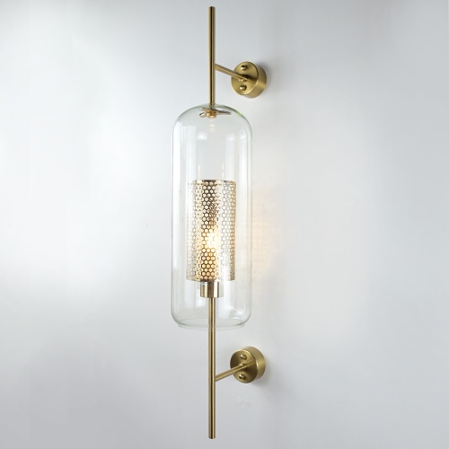 Настенный светильник CATCH WALL cylinder L78 brass 189447-26