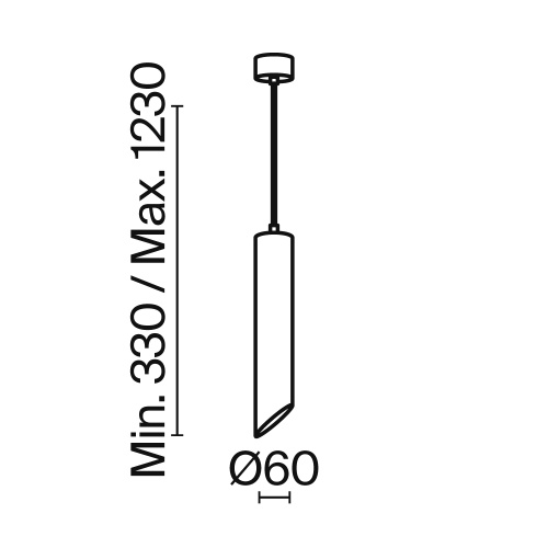 Подвесной светильник Technical P044PL-01-30GU10-W