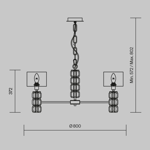 Подвесной светильник Maytoni DIA008PL-07CH