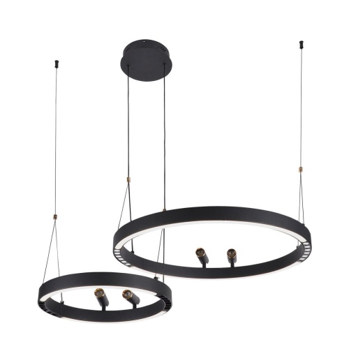 Подвесная люстра F-Promo 4474-2P, подвесная люстра, D830xH1000/1800, LEDx53W + LEDx33W + 4xLEDx3W, 2075LM, 3000-6500K, included, remote control