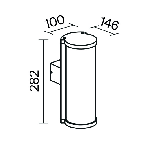 Уличный настенный светильник Outdoor O451WL-01GF